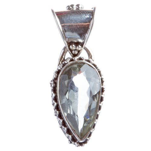 925 Sterling Silver Natural Gemstones Quartz Pendant FJSVP2102