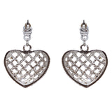 Valentine's Day Jewelry Crystal Rhinestone Charming Heart Dangle Earrings E933SV