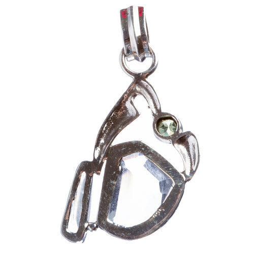 925 Sterling Silver Natural Gemstones Quartz Pendant FJSVP2064