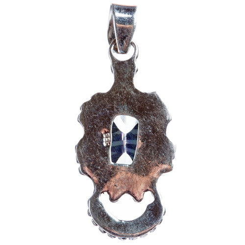 925 Sterling Silver Natural Gemstones Rainbow Magic Topaz Pendant FJSVP2073 - Accessoriesforever