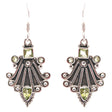 925 Sterling Silver Natural Gemstones Peridot Dangle Earrings FJSVE2160
