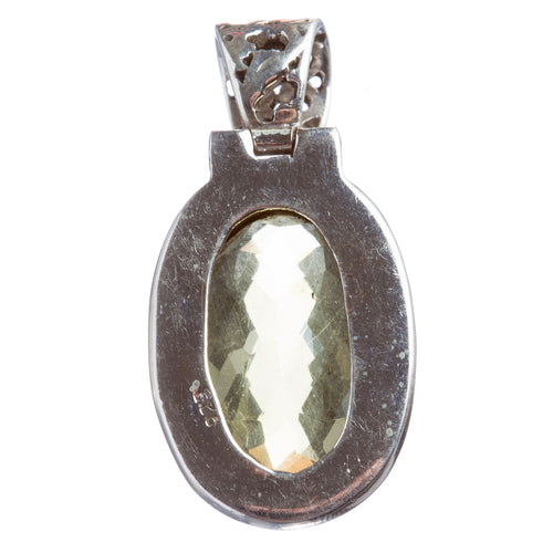 925 Sterling Silver Natural Gemstones Citrine Pendant FJSVP2066 - Accessoriesforever