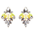 Modern Fashion Crystal Rhinestone Attractive Tear Drop Earrings E807 Yellow