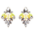 Modern Fashion Crystal Rhinestone Attractive Tear Drop Earrings E807 Yellow