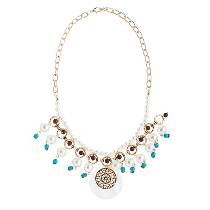 Beautiful Gorgeous Dazzling Fascinating Bib Statement Necklace Set JN172 Multi - Accessoriesforever