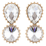Bridal Wedding Jewelry Prom Simple Sparkle Fashion Dangle Earrings E974 Gold