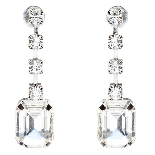 Bridal Wedding Jewelry Crystal Rhinestone Alluring Faux Pearl Necklace J581 SLV