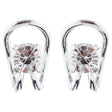 Simple Trendy Crystal Rhinestone Fashion Ear Cuff E1007 Silver