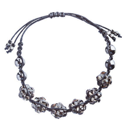 Crystal Stretch Cuff Vintage Fashion Bracelet Black B281 - Accessoriesforever