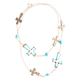 Cross Jewelry Simple Yet Fascinating Spiritual Charm Necklace Set JN223 TQ