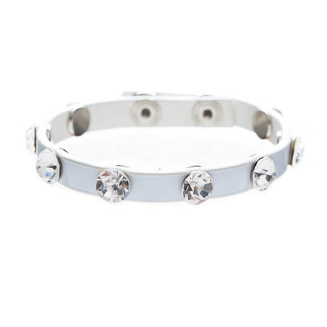 Simple Beautiful Stylish Crystal Rhinestone Studs Fashion Wrap Bracelet White