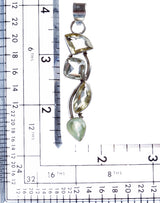 925 Sterling Silver Natural Gemstones Citrine Pendant FJSVP2055