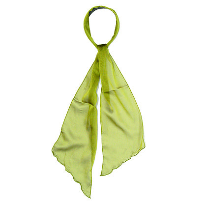 Fashion Scarf Look Headband Chiffon Solid Olive Green