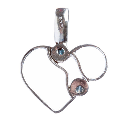 925 Sterling Silver Natural Gemstones Blue Topaz Pendant FJSVP2043 - Accessoriesforever