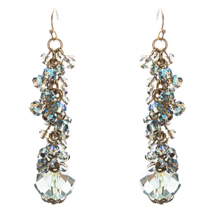 Contemporary Fashion Sophisticated Linear Long Drop Dangle Earrings E838 Blue