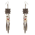 Tribal Fashion Exotic Long Drop Glass Beads Dangle Earrings E823 Multi