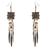 Tribal Fashion Exotic Long Drop Glass Beads Dangle Earrings E823 Multi