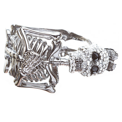 Halloween Costume Jewelry Crystal Rhinestone Funky Gothic Style Bracelet B414SL - Accessoriesforever