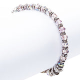Lovely Crystal Rhinestone Cross Design Fashion Statement Bracelet B472 Purple