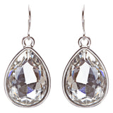 Bridal Wedding Jewelry Crystal Rhinestone Stately Design Necklace Set J588 SV