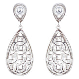 Sophisticated Classic Gorgeous Two-Tone Crystal Rhinestone Earrings E997 GDSV
