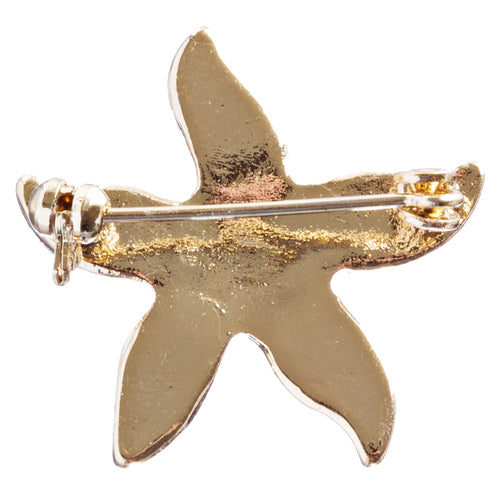 Nautical Jewelry Crystal Rhinestones Delightful Starfish Brooch Pin B162 Pink