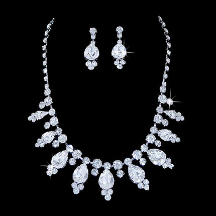 Bridal Wedding Jewelry Set Crystal Rhinestone Multi TD - Accessoriesforever