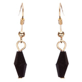 Classic Stylish Beautiful Formica Y Drop Simple Statement Necklace Set Black