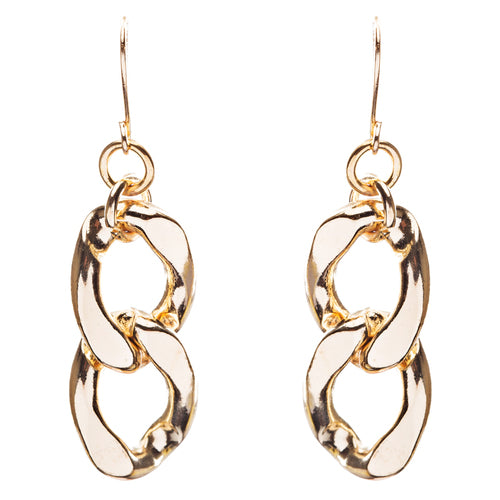 Modern Fashion Dainty Gold Plate Chain And Faux Leather Necklace Set JN226 Brown - Accessoriesforever