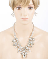 Bridal Wedding Jewelry Crystal Rhinestone Exquisite Multi Strand Necklace JS514S