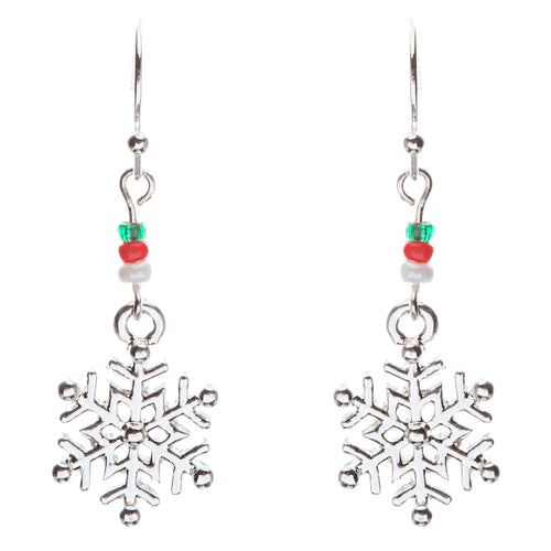 Christmas Jewelry Snowflake Rudolph Snowman Tree Charms Necklace Set JN266 SV - Accessoriesforever