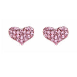 Lovely Sweet Beautiful Heart Shape Valentine's Day Necklace Set JN166 Pink