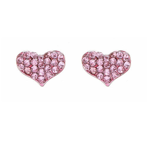 Lovely Sweet Beautiful Heart Shape Valentine's Day Necklace Set JN166 Pink