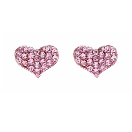 Lovely Sweet Beautiful Heart Shape Valentine's Day Necklace Set JN166 Pink