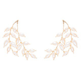 Bridal Wedding Jewelry Prom Pearl Adorable Fashion Earrings E953 Gold