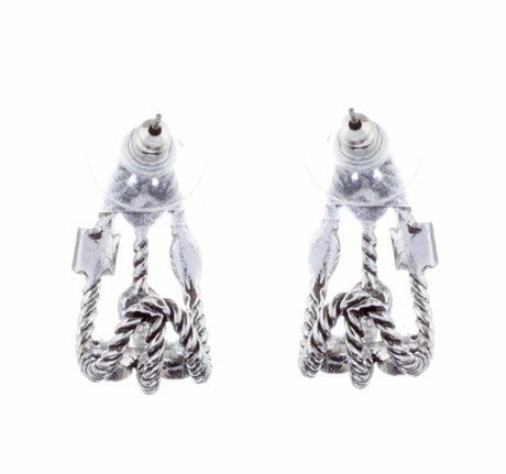 Fashion Trendy Chic Crystal Rhinestone Stylish Sparkle Hoop Earrings Silver