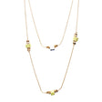 Simple Yet Elegant Design Gold Plate Double Chain Charm Necklace N77 Yellow