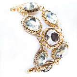 Modern Fashion Captivating Bright Color Design Statement Bracelet B485 White