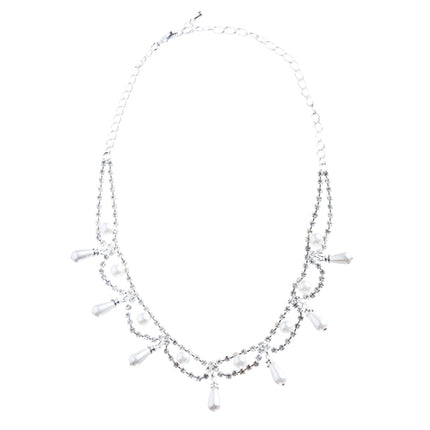 Bridal Wedding Jewelry Set Crystal Rhinestone Pearl DG - Accessoriesforever