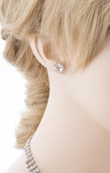 Bridal Wedding Jewelry Crystal Rhinestone Naive Yet Alluring Necklace J503 SLV