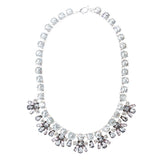 Stunning Sparkle Crystal Bold Design Fashion Statement Necklace Set JN181Gray