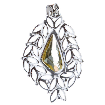 925 Sterling Silver Natural Gemstones Citrine Pendant FJSVP2037 - Accessoriesforever
