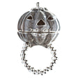 Halloween Costume Jewelry Fun Pumpkin Face Locket Design Stretch Ring Black