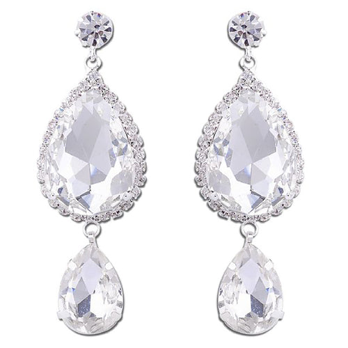 Bridal Wedding Jewelry Prom Crystal Fashion Gorgeous Dangle Earrings E1150 SV