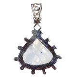 925 Sterling Silver Natural Gemstones Moonstone Pendant FJSVP2062
