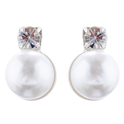 Bridal Wedding Jewelry Set Crystal Rhinestone Pearl Elegant Simple Necklace - Accessoriesforever