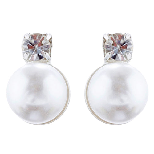 Bridal Wedding Jewelry Set Crystal Rhinestone Pearl Elegant Simple Necklace - Accessoriesforever