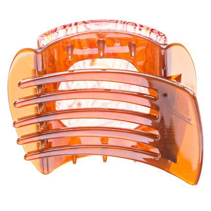 Woman Fashion Hair Claw Clip Lucite Floral Pink Medium HA00344-03PK - Accessoriesforever