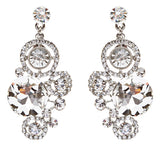 Bridal Wedding Jewelry Crystal Rhinestone Spellbinding Bib Necklace J506 Silver