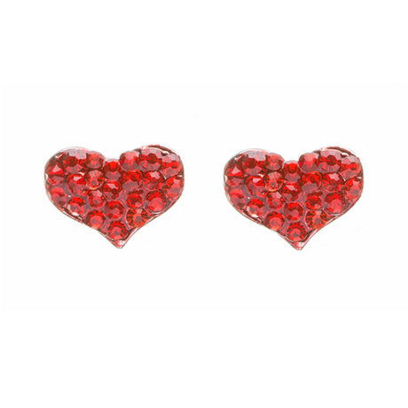 Lovely Sweet Beautiful Heart Shape Valentine's Day Necklace Set JN166 Red